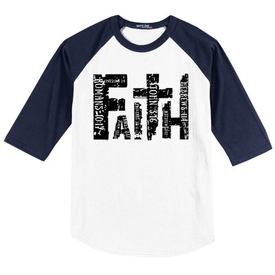 Faith Bible Verse Christian Quote Baseball Sleeve Shirt