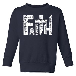 Faith Bible Verse Christian Quote Toddler Sweatshirt