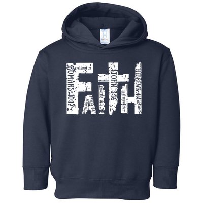 Faith Bible Verse Christian Quote Toddler Hoodie