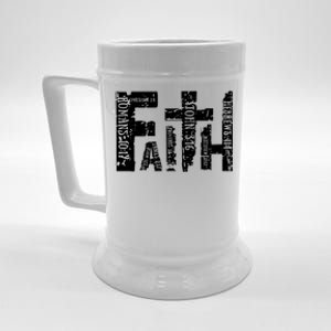 Faith Bible Verse Christian Quote Beer Stein