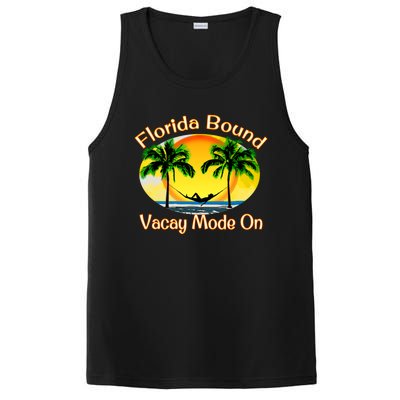 Florida Bound Vacay Mode On Funny Beach Summer Gift PosiCharge Competitor Tank