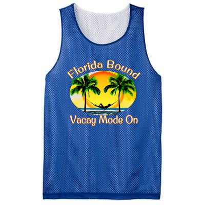 Florida Bound Vacay Mode On Funny Beach Summer Gift Mesh Reversible Basketball Jersey Tank