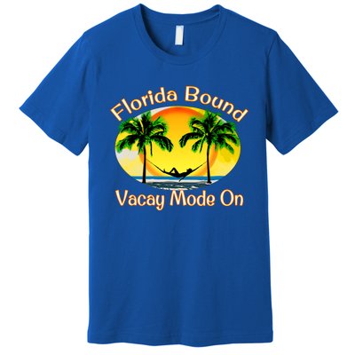 Florida Bound Vacay Mode On Funny Beach Summer Gift Premium T-Shirt