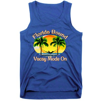 Florida Bound Vacay Mode On Funny Beach Summer Gift Tank Top