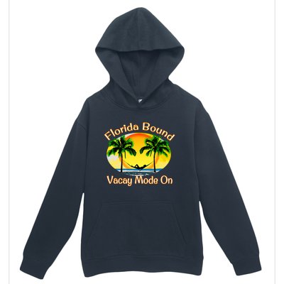 Florida Bound Vacay Mode On Funny Beach Summer Gift Urban Pullover Hoodie