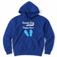 Funny Beach Vacation Design Ocean City Is My Happy Place Gift Hoodie