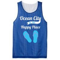 Funny Beach Vacation Design Ocean City Is My Happy Place Gift Mesh Reversible Basketball Jersey Tank