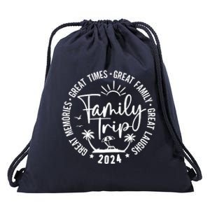 Family Beach Vacation 2024 Matching Drawstring Bag