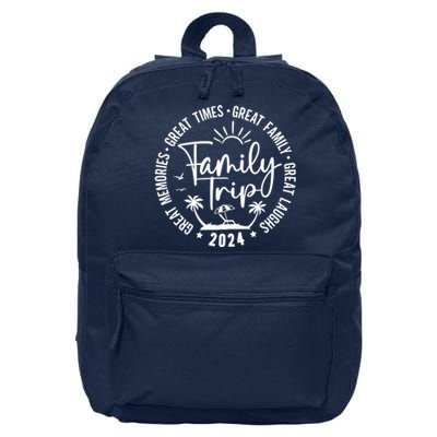 Family Beach Vacation 2024 Matching 16 in Basic Backpack