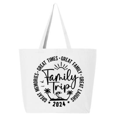 Family Beach Vacation 2024 Matching 25L Jumbo Tote