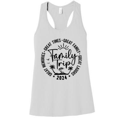 Family Beach Vacation 2024 Matching Women's Racerback Tank