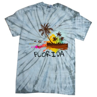 Florida Beach Vacation Ar For Ocean Lovers Tie-Dye T-Shirt