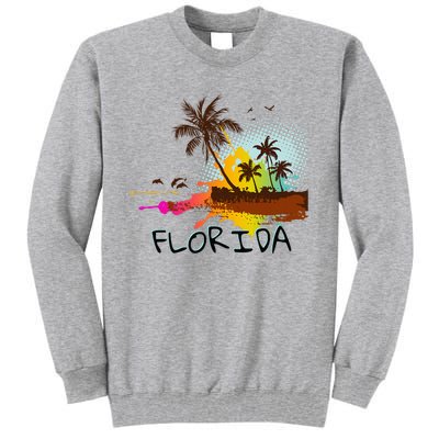 Florida Beach Vacation Ar For Ocean Lovers Tall Sweatshirt