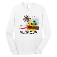 Florida Beach Vacation Ar For Ocean Lovers Long Sleeve Shirt