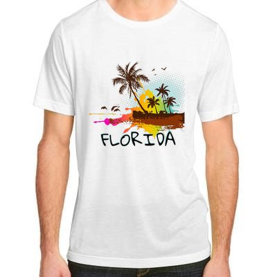 Florida Beach Vacation Ar For Ocean Lovers Adult ChromaSoft Performance T-Shirt