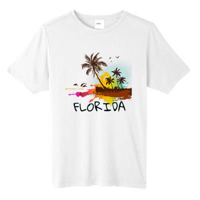 Florida Beach Vacation Ar For Ocean Lovers Tall Fusion ChromaSoft Performance T-Shirt