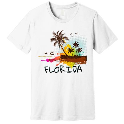 Florida Beach Vacation Ar For Ocean Lovers Premium T-Shirt