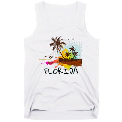 Florida Beach Vacation Ar For Ocean Lovers Tank Top