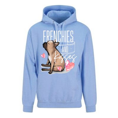 French Bulldog Valentines Day Frenchie Gift Idea Gift Unisex Surf Hoodie