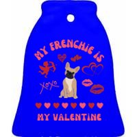 French Bulldog Valentine's Day Dog Fur Mama 'S 'S Gift Ceramic Bell Ornament