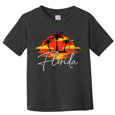 Florida Beach Vacation Art for ocean lovers Toddler T-Shirt