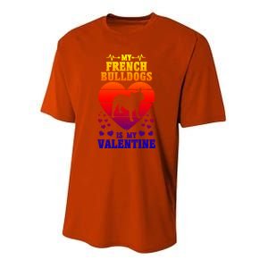 French Bulldog Valentines Day Dog Lover And Meaningful Gift Youth Performance Sprint T-Shirt