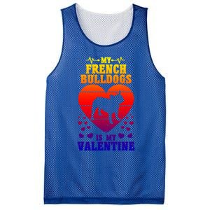 French Bulldog Valentines Day Dog Lover And Meaningful Gift Mesh Reversible Basketball Jersey Tank