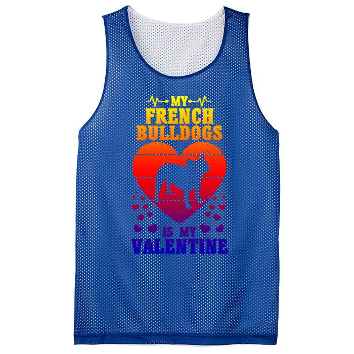 French Bulldog Valentines Day Dog Lover And Meaningful Gift Mesh Reversible Basketball Jersey Tank