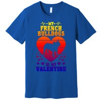 French Bulldog Valentines Day Dog Lover And Meaningful Gift Premium T-Shirt