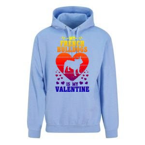 French Bulldog Valentines Day Dog Lover And Meaningful Gift Unisex Surf Hoodie