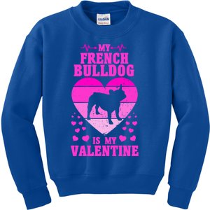 French Bulldog Valentines Day Dog Lover And Gift Kids Sweatshirt