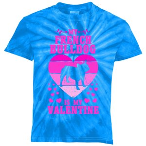 French Bulldog Valentines Day Dog Lover And Gift Kids Tie-Dye T-Shirt