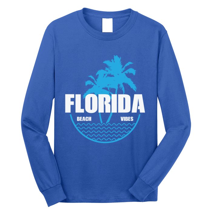 Florida Beach Vibes Usa America Gift Long Sleeve Shirt