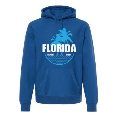 Florida Beach Vibes Usa America Gift Premium Hoodie