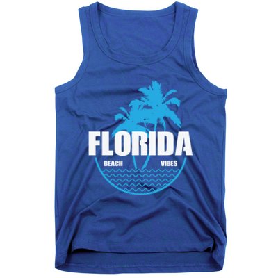 Florida Beach Vibes Usa America Gift Tank Top