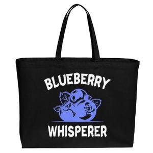 Funny Blueberry Whisperer Blueberry Fruit Funny Blueberry Lover Cute Gift Cotton Canvas Jumbo Tote