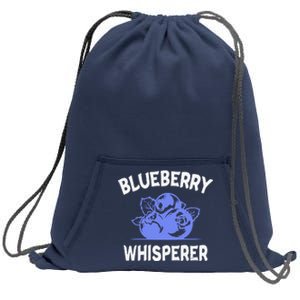 Funny Blueberry Whisperer Blueberry Fruit Funny Blueberry Lover Cute Gift Sweatshirt Cinch Pack Bag