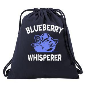 Funny Blueberry Whisperer Blueberry Fruit Funny Blueberry Lover Cute Gift Drawstring Bag