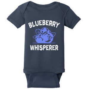 Funny Blueberry Whisperer Blueberry Fruit Funny Blueberry Lover Cute Gift Baby Bodysuit