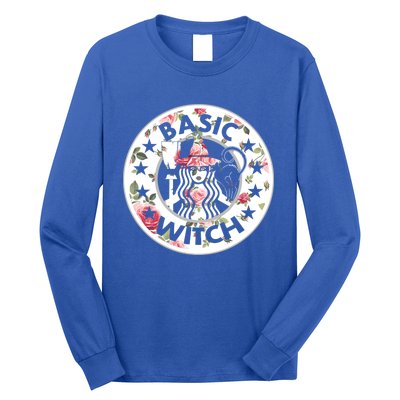 Funny Basic Witch Halloween Gift Witch Flower Gift Long Sleeve Shirt