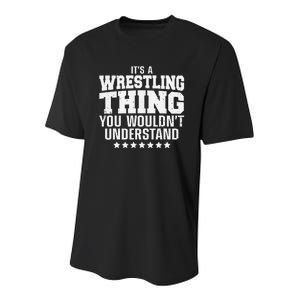 Funny Best Wrestling Design Wrestle Wrestler   Youth Performance Sprint T-Shirt