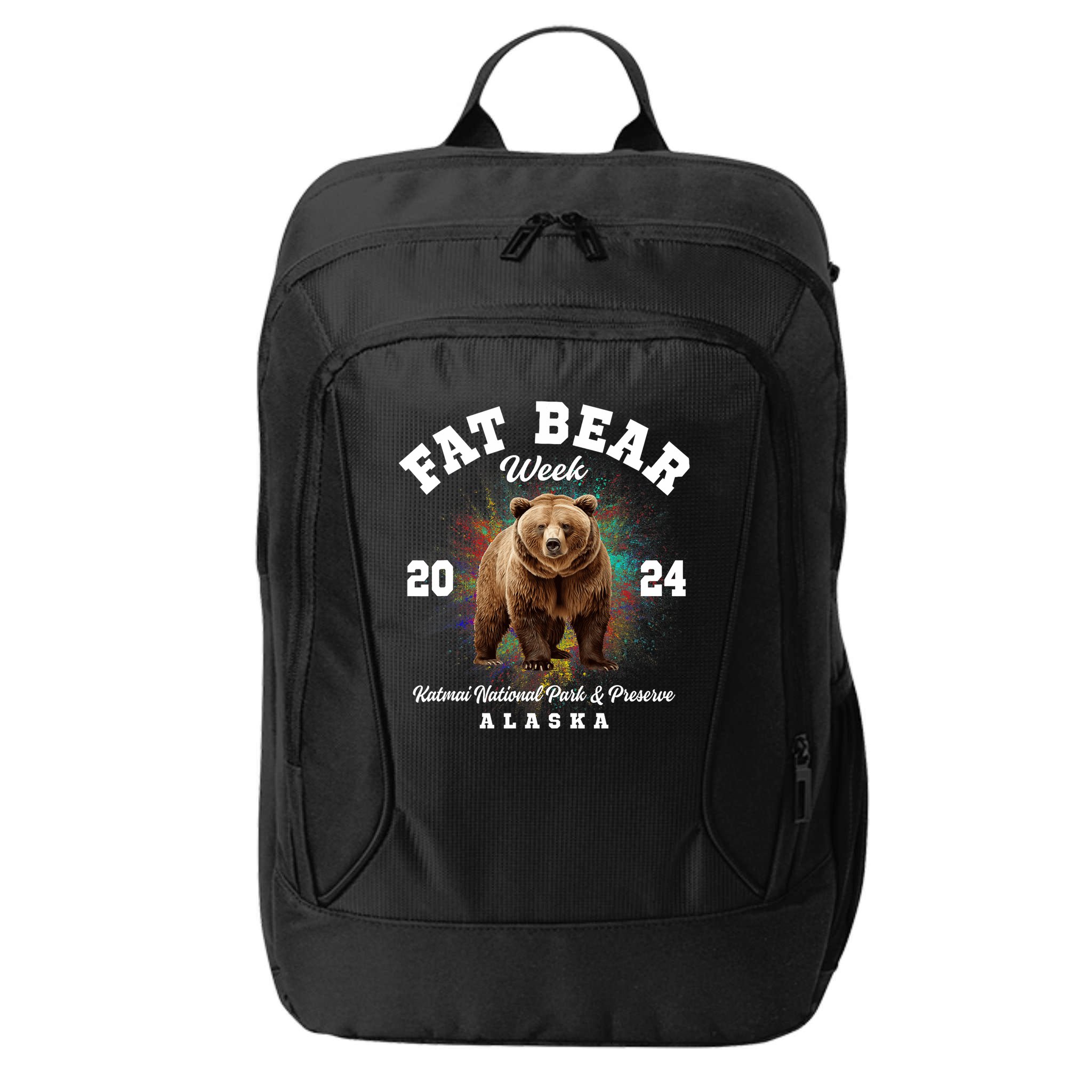 Fat Bear Week 2024 Katmai National Park And Preserve Alaska City Backpack