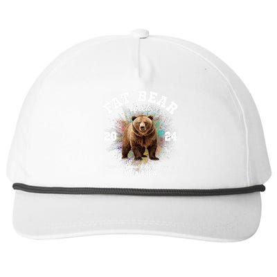 Fat Bear Week 2024 Katmai National Park And Preserve Alaska Snapback Five-Panel Rope Hat