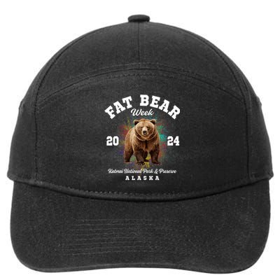 Fat Bear Week 2024 Katmai National Park And Preserve Alaska 7-Panel Snapback Hat