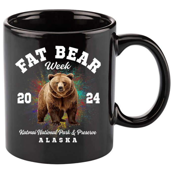 Fat Bear Week 2024 Katmai National Park And Preserve Alaska 11oz C Handle Ceramic Mug