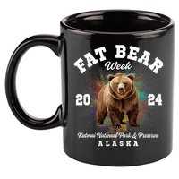 Fat Bear Week 2024 Katmai National Park And Preserve Alaska 11oz C Handle Ceramic Mug