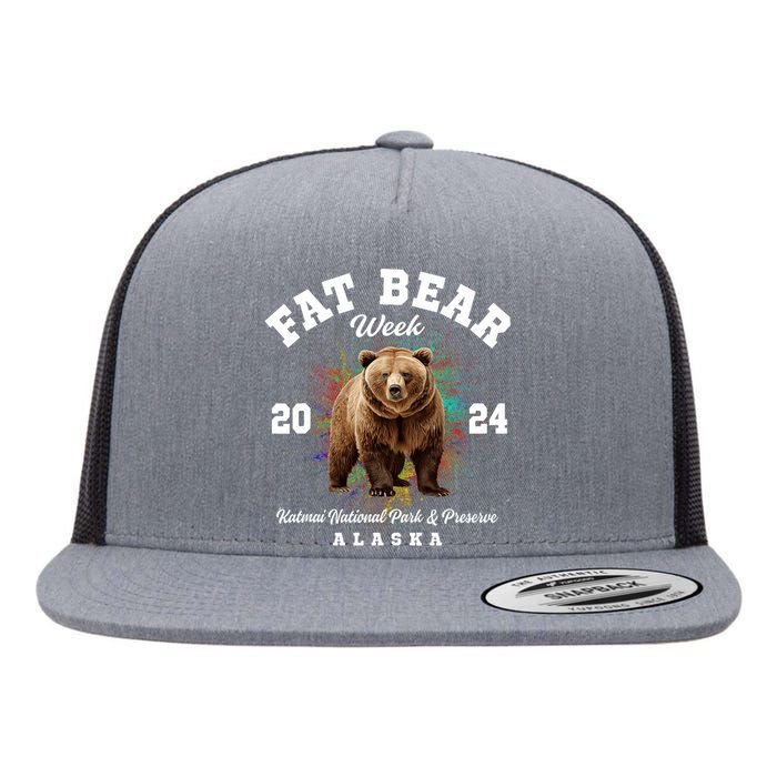 Fat Bear Week 2024 Katmai National Park And Preserve Alaska Flat Bill Trucker Hat