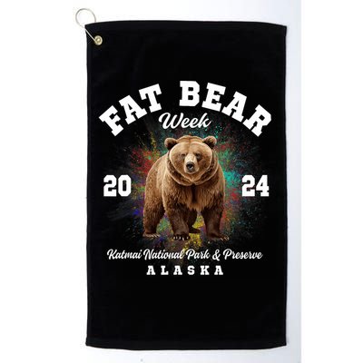Fat Bear Week 2024 Katmai National Park And Preserve Alaska Golf Towel
