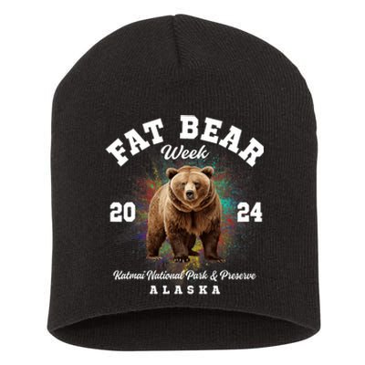 Fat Bear Week 2024 Katmai National Park And Preserve Alaska Short Acrylic Beanie