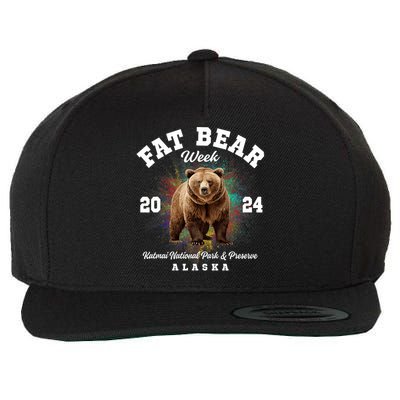 Fat Bear Week 2024 Katmai National Park And Preserve Alaska Wool Snapback Cap